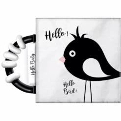 Babyspeelgoed - Stoffen Knisperboekje Hello Baby Incl. Rammelaar