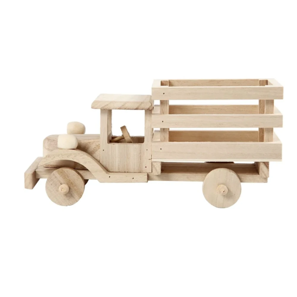 Creativ Company Creativ Company Kabouterdeurtjes, Accessoires - Houten Truck (mini) - Afbeelding 3