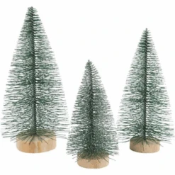 Creativ Company Creativ Company Kabouterdeurtjes, Accessoires - Kerstbomen Mini, Set Van 3