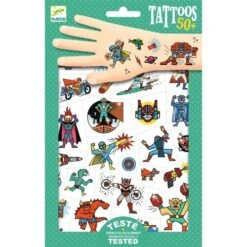 Djeco Tattoo's - Heroes Vs Villains