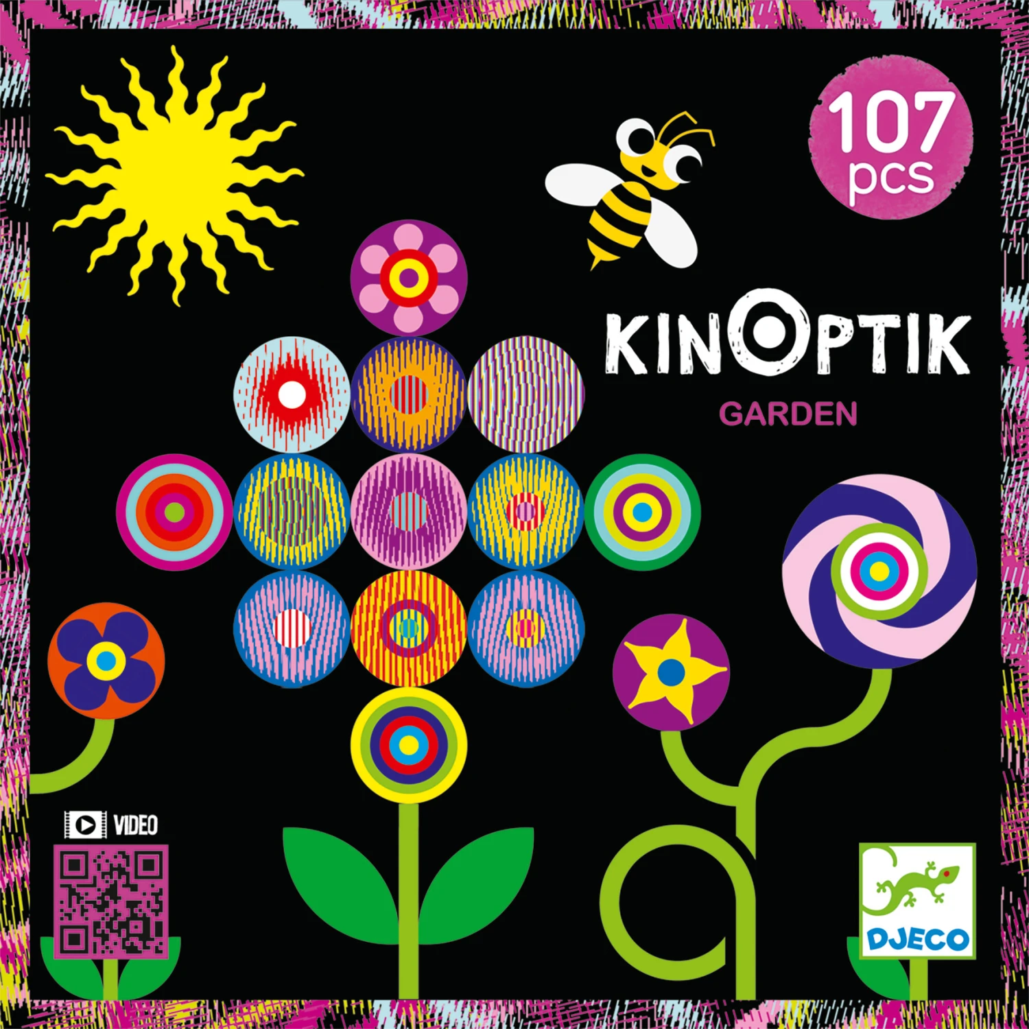 Djeco (UA) Djeco Spellen, Kinderspellen - Kinoptik Garden 107 Delig, 5+ - Afbeelding 2