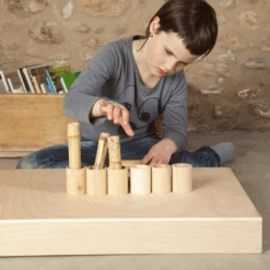 Grapat Houten Bakjes Naturel, 6st. (Cups With Lid In Natural Wood)