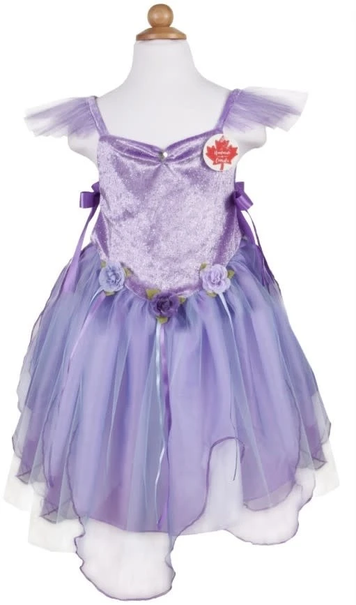 Great Pretenders Great Pretenders Verkleedkleding - Jurk Feeën Tuniek Lila, 3-4 Jr. (Size US 3-4)