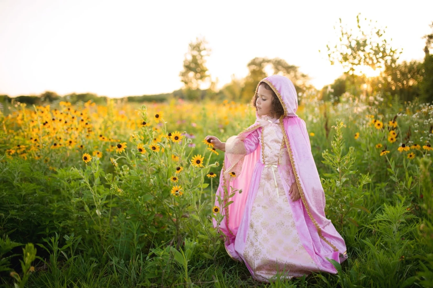 Great Pretenders (UA) Prinsessen Verkleedset Incl. Jurk, Cape En Tiara Roze/goud - Maat US 5-6 (Limited Edition) - Afbeelding 3