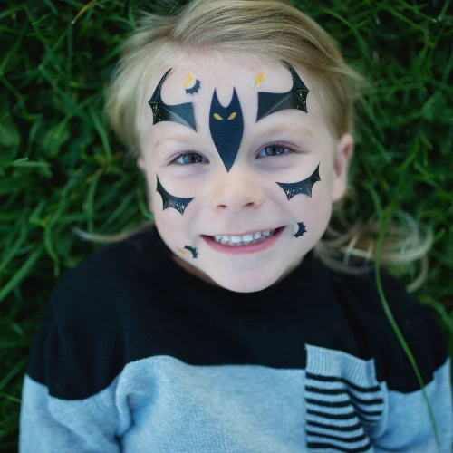 Great Pretenders Verkleden, Accessoires - Gezichtsstickers Vleermuis - Afbeelding 2