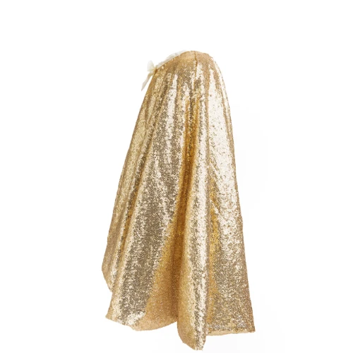 Great Pretenders Verkleedkleding - Gracious Gold Sequins Cape (4-6 Jaar) - Afbeelding 2