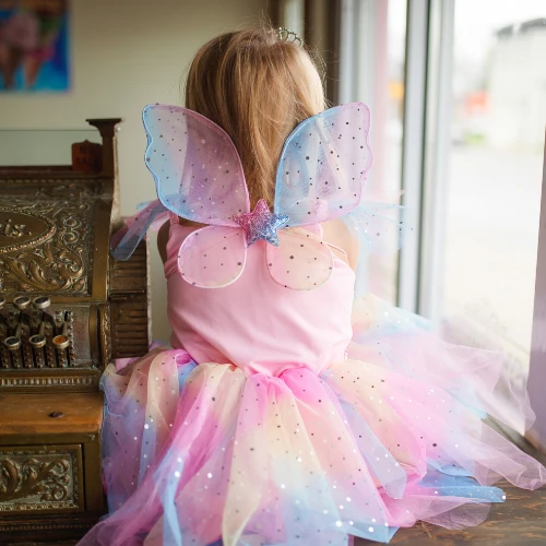 Great Pretenders Verkleedkleding - Regenboog Fee Jurk (Maat 5-6 Jaar) - Afbeelding 2