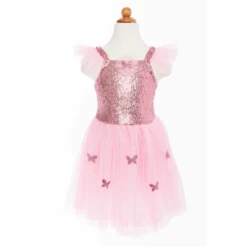 Great Pretenders Verkleedkleding - Roze Vlinder Jurk Met Vleugels (Maat 5-7 Jaar)