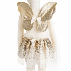 Great Pretenders Verkleedkleding - Set Gracious Gold Sequins (4-6 Jaar)