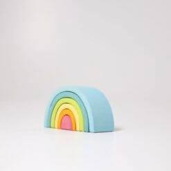 Grimms Houten Speelgoed - Regenboog Pastel, Klein (small Rainbow Pastel)