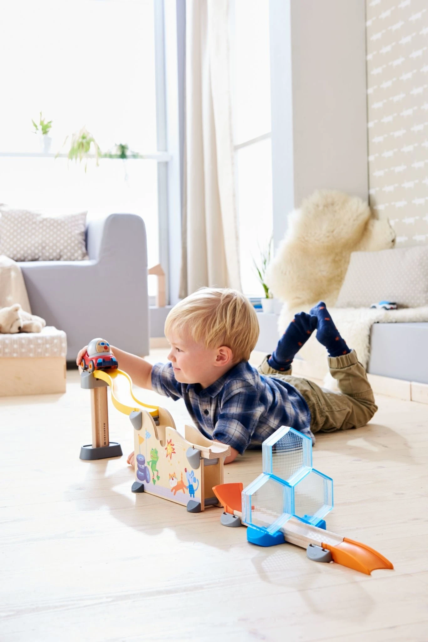 HABA HABA Kullerbü Knikkerbaan - Basisdoos - Speelbaan Crashtest - Afbeelding 2