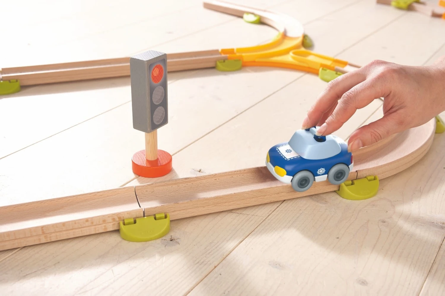 HABA HABA Kullerbü Knikkerbaan - Politiewagen - Afbeelding 2