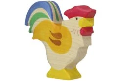 Holztiger Boerderij: haan 9x2x8cm, hout