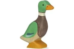 Holztiger Boerderij: mannetjeseend 7x2x7cm, hout
