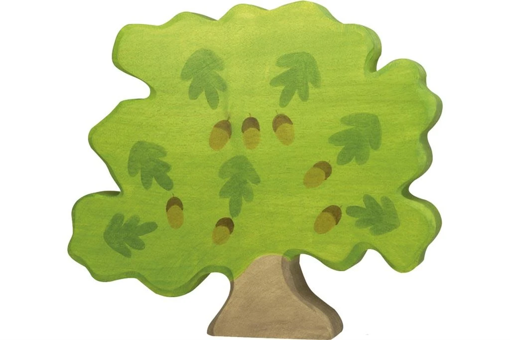 Holztiger Bosdieren: eik 24x3x29cm, hout