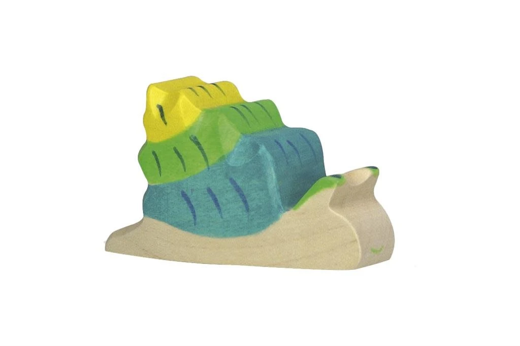 Holztiger Bosdieren: slak 7x2x4cm, hout