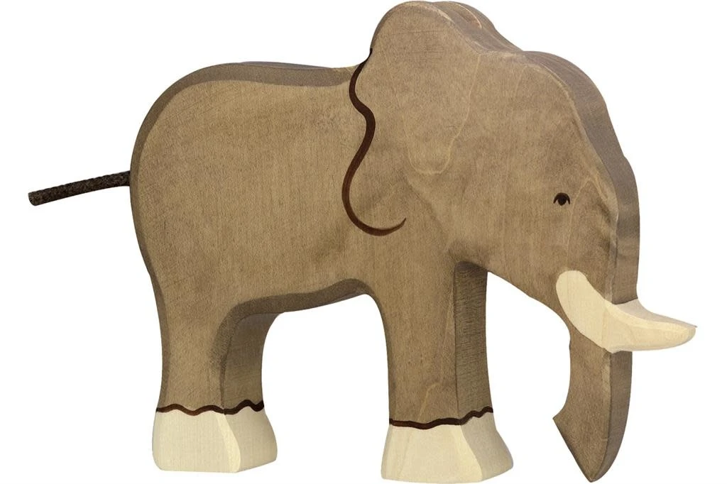 Holztiger Wildernis: olifant 19x3x15cm, hout