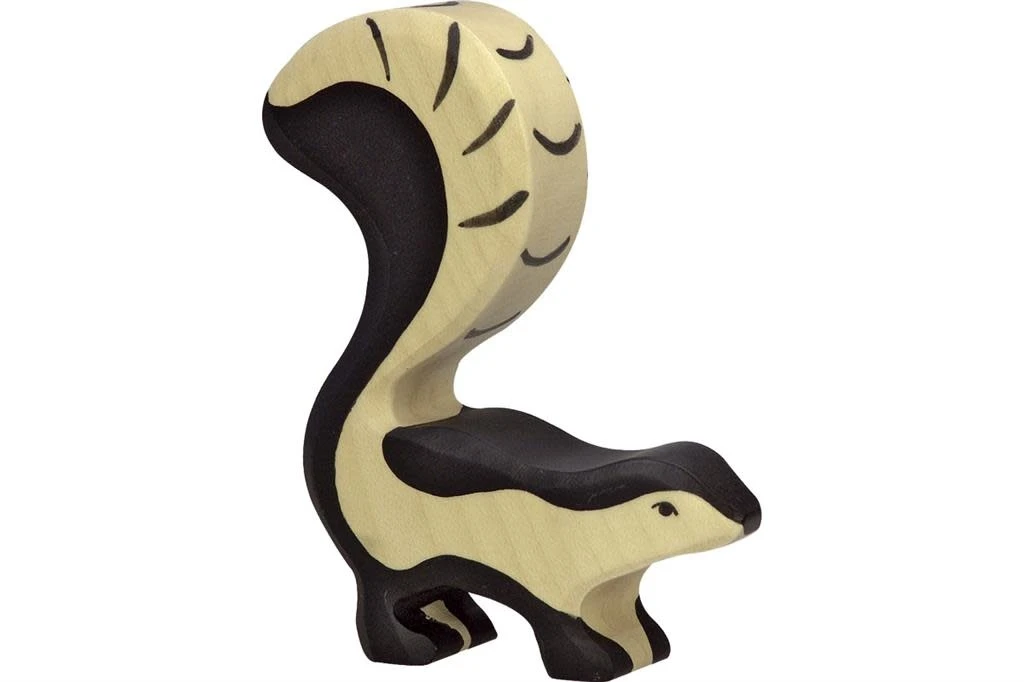 Holztiger Wildernis: stinkdier 9x2x11cm, hout