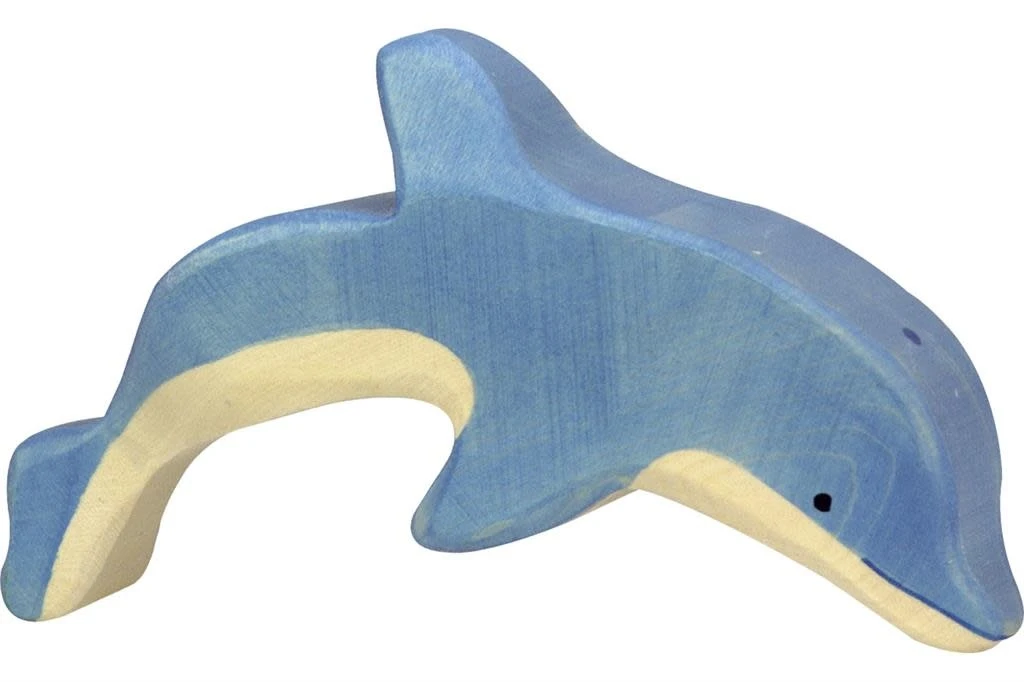 Holztiger Zeedieren: dolfijn 17x3x9cm, hout