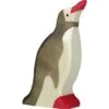 Holztiger Zeedieren: pinguin kop omhoog 5x2x11cm, hout