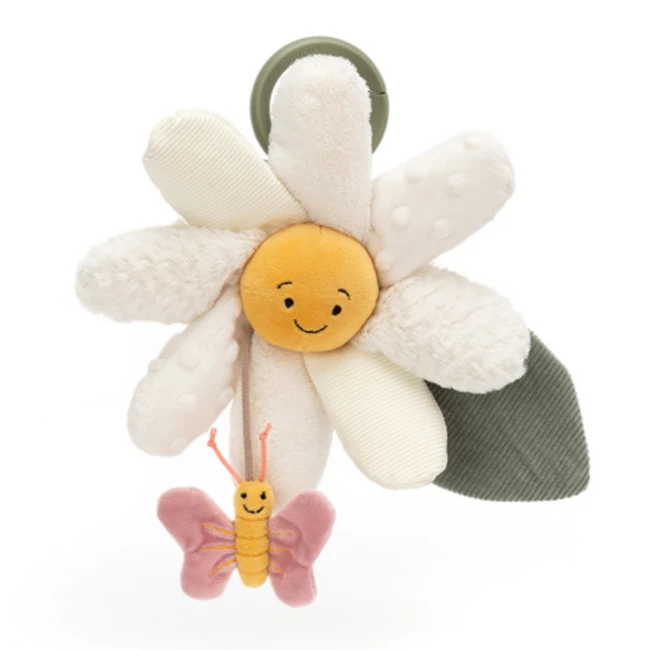 Jellycat Babyspeelgoed - Activiteitenknuffel Bloem Daisy (Fleury Daisy Activity Toy)
