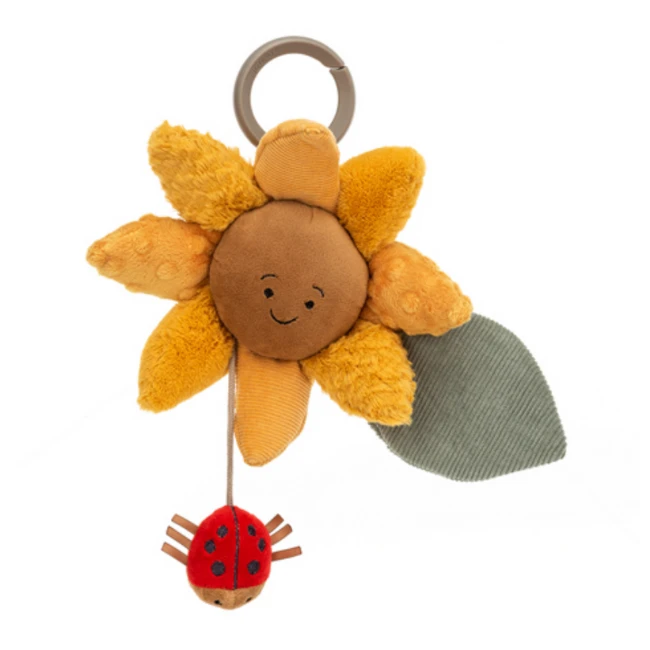 Jellycat Babyspeelgoed - Activiteitenknuffel Zonnebloem (Fleury Sunflower Activity Toy)