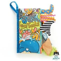 Jellycat Babyspeelgoed - Stoffen Babyboekje Sea Tails, 21cm