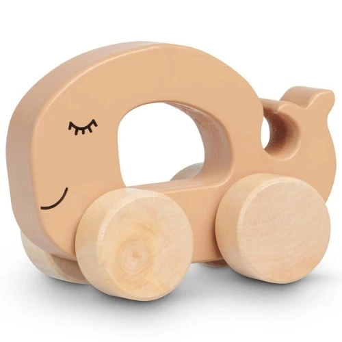 Jollein Babyspeelgoed, Houten Speelgoed - Auto Zeedier Caramel (Sea Animal)
