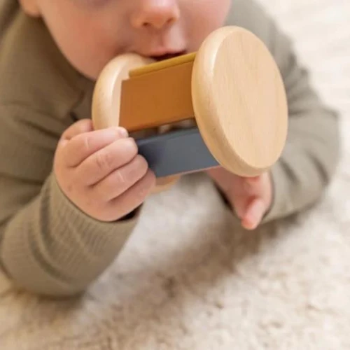 Little Dutch Babyspeelgoed - Houten Rammelaar Roller Vintage - Afbeelding 3