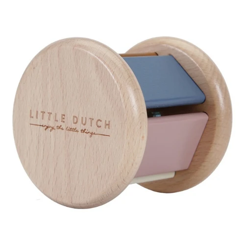 Little Dutch Babyspeelgoed - Houten Rammelaar Roller Vintage