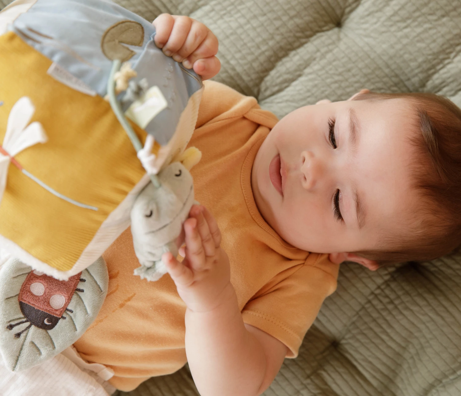 Little Dutch Babyspeelgoed - Zachte Activiteitenkubus Mint (Little Goose) - Afbeelding 2