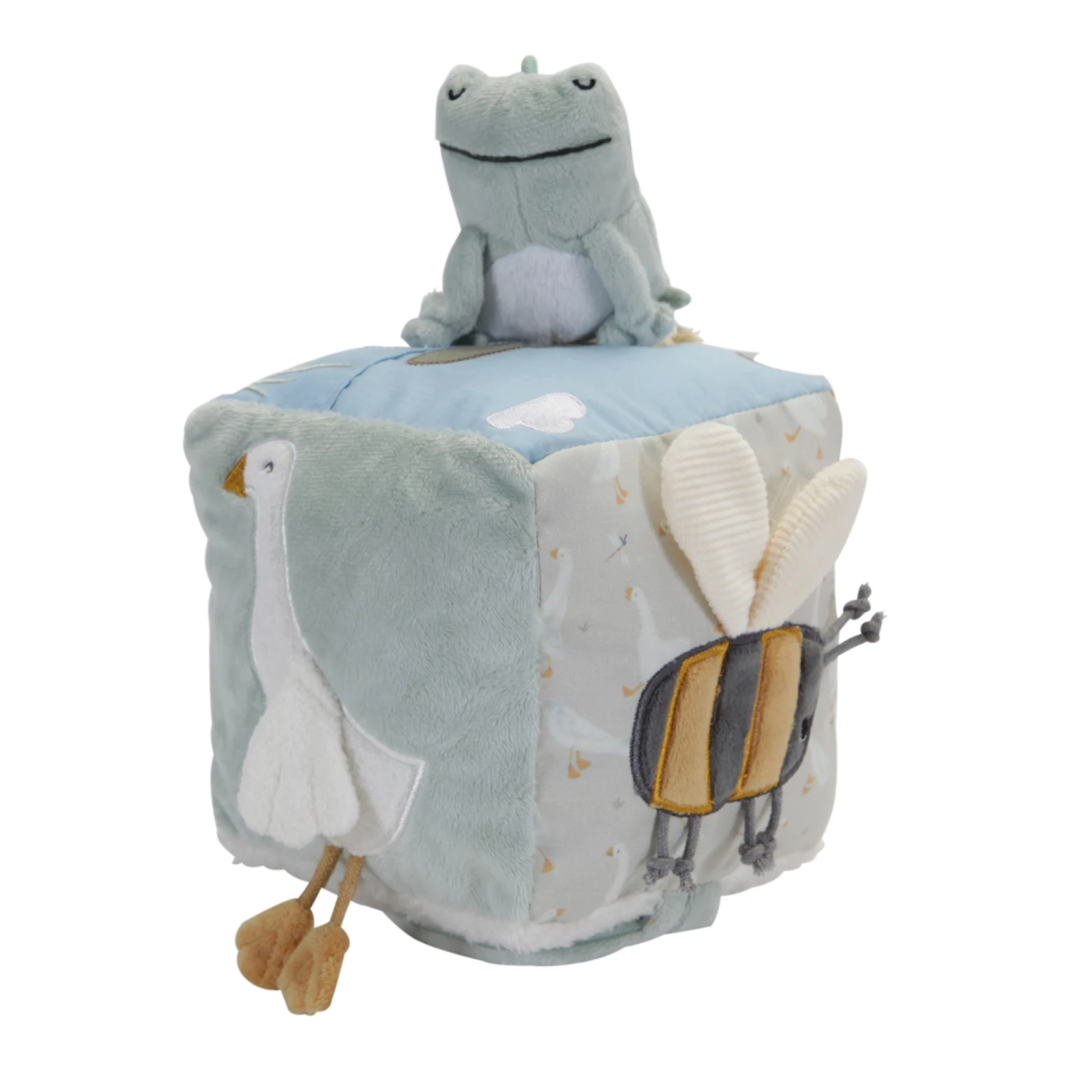 Little Dutch Babyspeelgoed - Zachte Activiteitenkubus Mint (Little Goose) - Afbeelding 4
