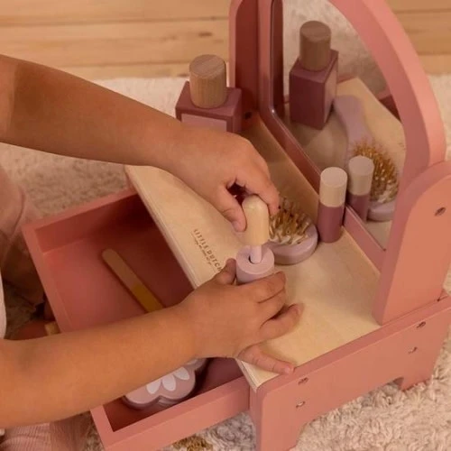 Little Dutch Houten Speelgoed - Kaptafel, Roze - Afbeelding 6