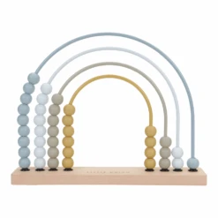 Little Dutch Houten Speelgoed - Regenboog Telraam Blauw (Blue)