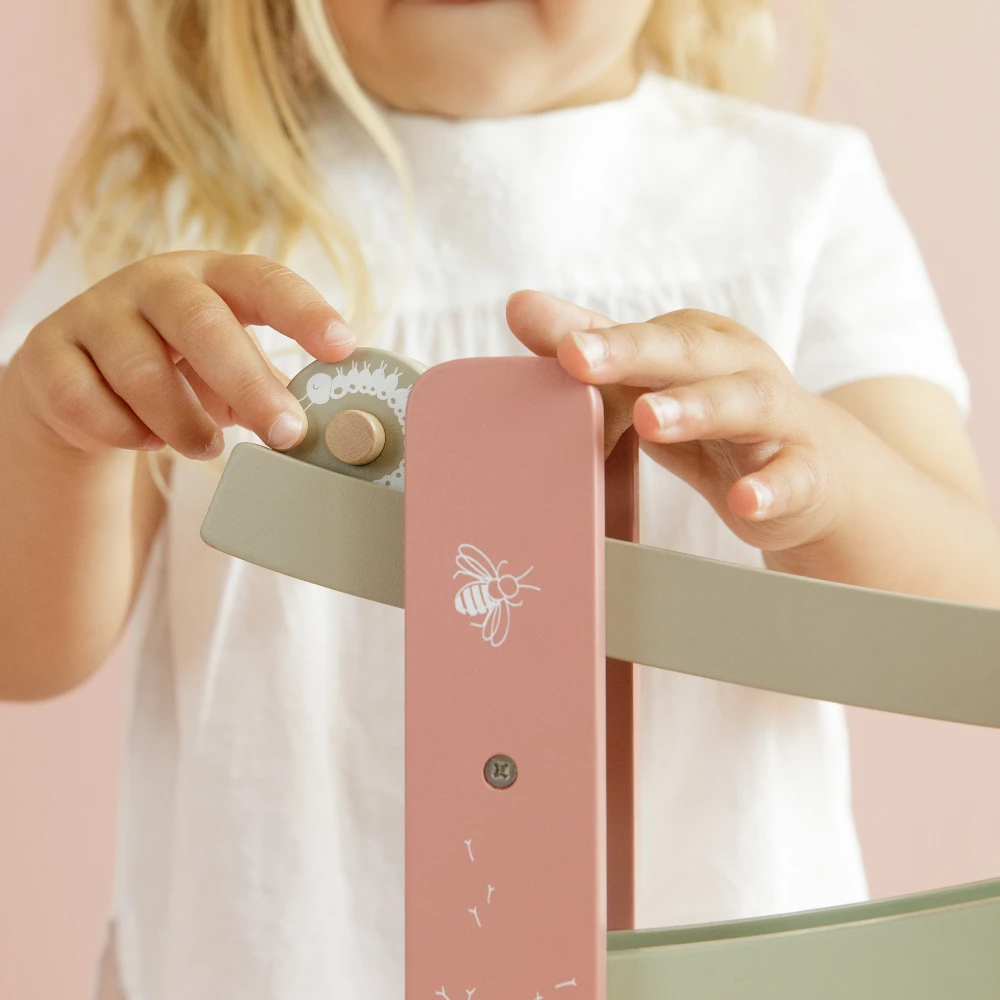 Little Dutch Houten Speelgoed - Rollerbaan Roze (Wild Flowers) - Afbeelding 2