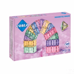 Magnetisch Bouwset, Bouwspeelgoed - Coblo Pastel, 100st., 3+