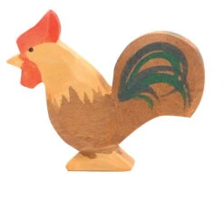 Ostheimer Ostheimer Houten Speelfiguur - Haan Bruin