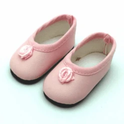 Paola Reina Poppen, Kleding - Poppenschoenen Roze Met Roosje, Amiga