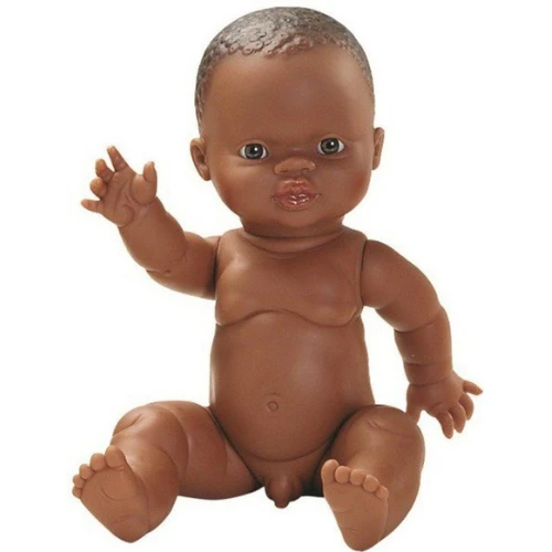 Paola Reina Poppen - Pop Gordi Jongen, Donker, Ongekleed, 34cm