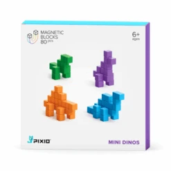 Pixio Magnetische Bouwblokjes - Mini Dino's