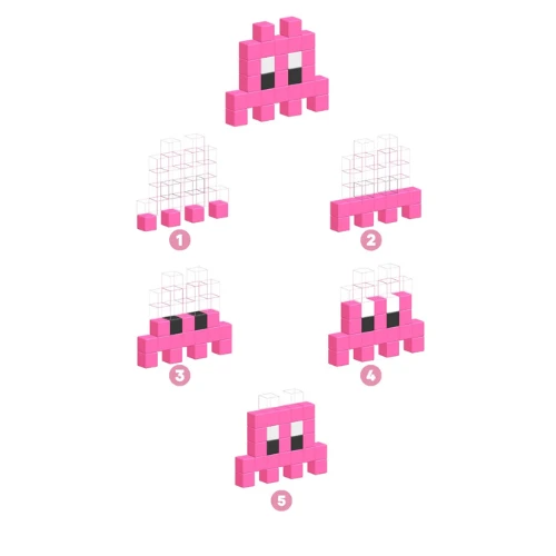 Pixio Magnetische Bouwblokjes - Mini Figures, Assorti - Afbeelding 2