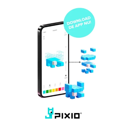 Pixio Magnetische Bouwblokjes - Original 100 St. - Afbeelding 4