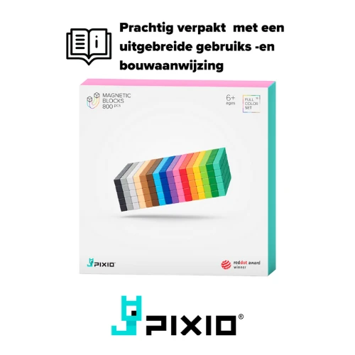 Pixio Magnetische Bouwblokjes - Original 100 St. - Afbeelding 5