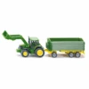 Siku 1:87 John Deere Met Frontlader En Aanhanger