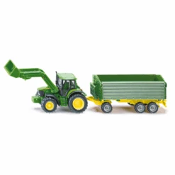 Siku 1:87 John Deere Met Frontlader En Aanhanger