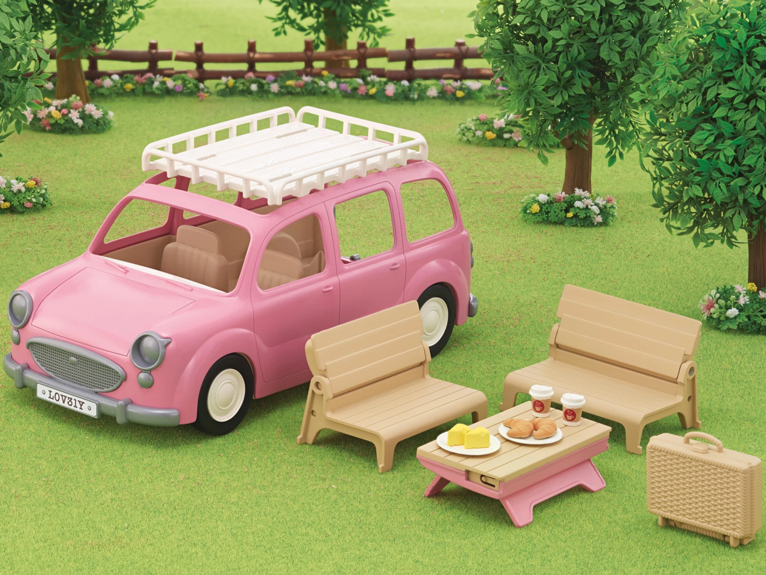Sylvanian Families Familie Picknick Auto - Afbeelding 7